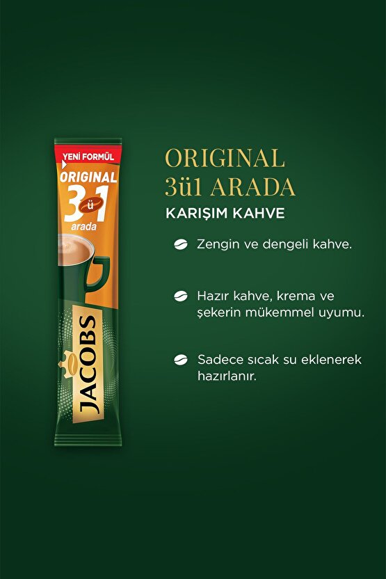 3ü 1 Arada Karışım Kahve 40lı Kutu