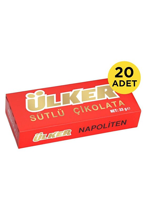 Napoliten Çikolata 33 g x 20 Adet