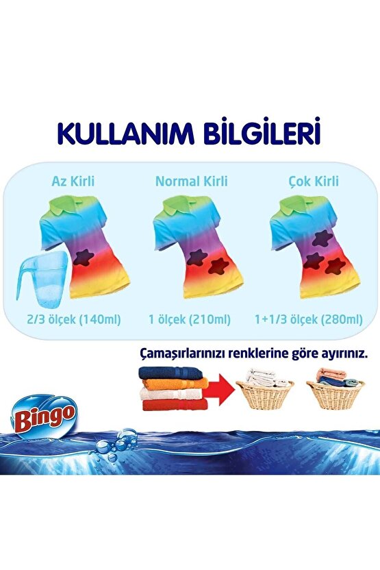 Renkli & Beyaz Toz Çamaşır Deterjanı 6 kg
