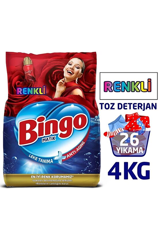 Matik Toz Çamaşır Deterjanı Renkli 4 Kg