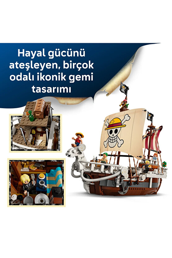 ® ONE PIECE Going Merry Korsan Gemisi 75639 - 10+ Çocuklar için Yaratıcı Oyuncak Yapım Seti (1376)