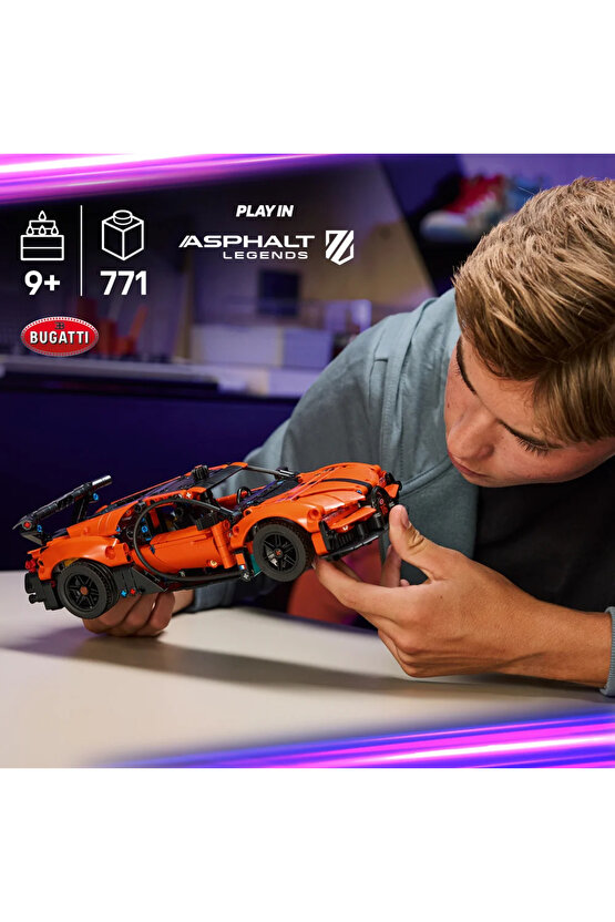 ® Technic™ Bugatti Chiron Pur Sport Hiper Araba 42222 – 9+ Oyuncak Yapım Seti (771 Parça)
