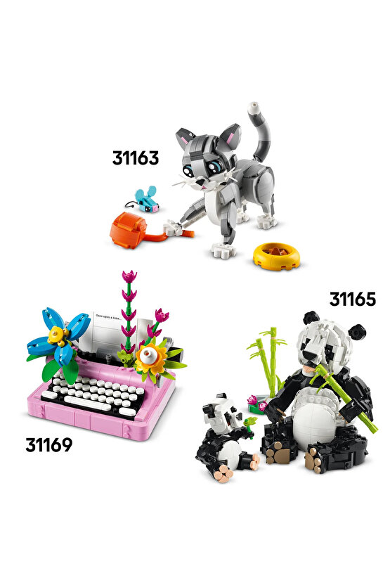 ® Creator 3’ü 1 Arada Sevimli Tavşan 31162 - 8+ Çocuklar için Yaratıcı Oyuncak Yapım Seti (326P)