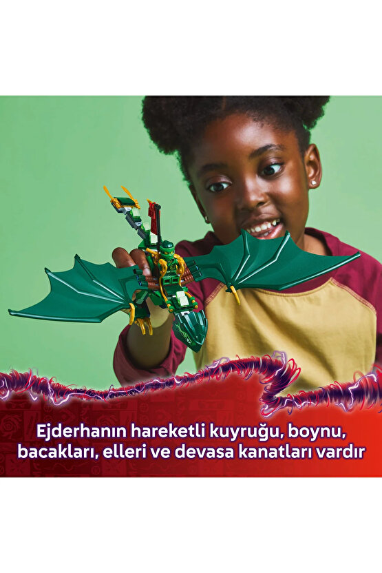 ® NINJAGO® Lloyd’un Yeşil Orman Ejderhası 71829 - 6+ Çocuklar için Yaratıcı Oyuncak Yapım Seti(128P)