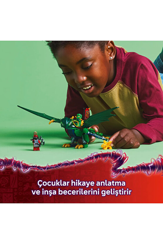® NINJAGO® Lloyd’un Yeşil Orman Ejderhası 71829 - 6+ Çocuklar için Yaratıcı Oyuncak Yapım Seti(128P)