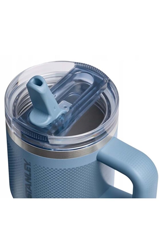 The Quencher ProTour Flip Straw Pipetli Termos 0,60 LT Pipetli Matara MAVİ