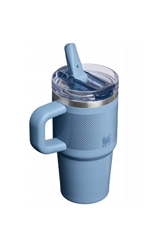 The Quencher ProTour Flip Straw Pipetli Termos 0,60 LT Pipetli Matara MAVİ