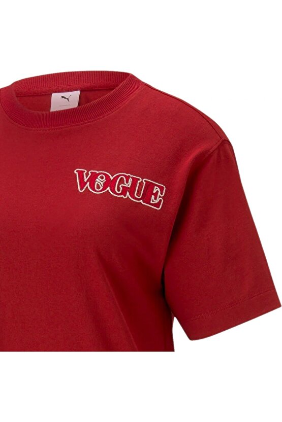 X Vogue Relaxed Kadın Kırmızı T-Shirt