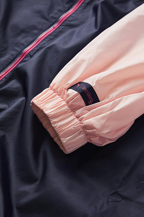 Lemlem Lacivert Desenli Kadın Yağmurluk