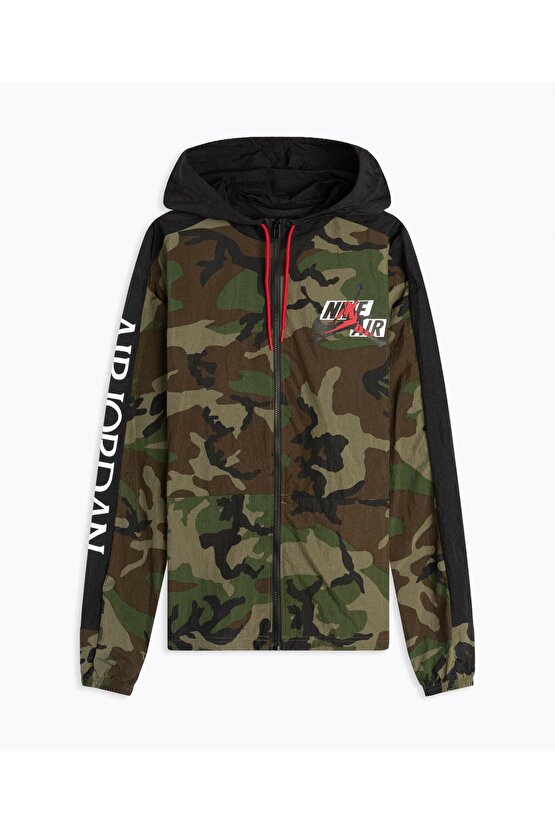 Jordan Jumpman Classics Camo Erkek Windrunner Yağmurluk Rüzgarlık