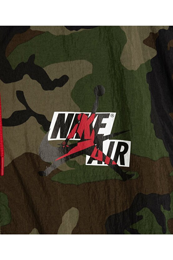Jordan Jumpman Classics Camo Erkek Windrunner Yağmurluk Rüzgarlık