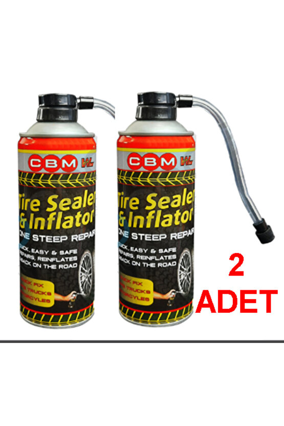 Lastik Tamir Kiti Lastik Tamir Spreyi 400 Ml Büyük Boy 2 Adet Lastik Spreyi Tamir Köpüğü Tamir Kit