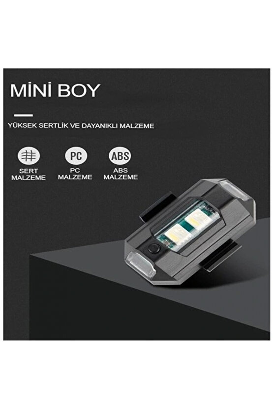 Mini Kablosuz Çakar Lamba Kablosuz 7 Renk Çakarlı Lamba LED Araba Motosiklet Bisiklet Drone