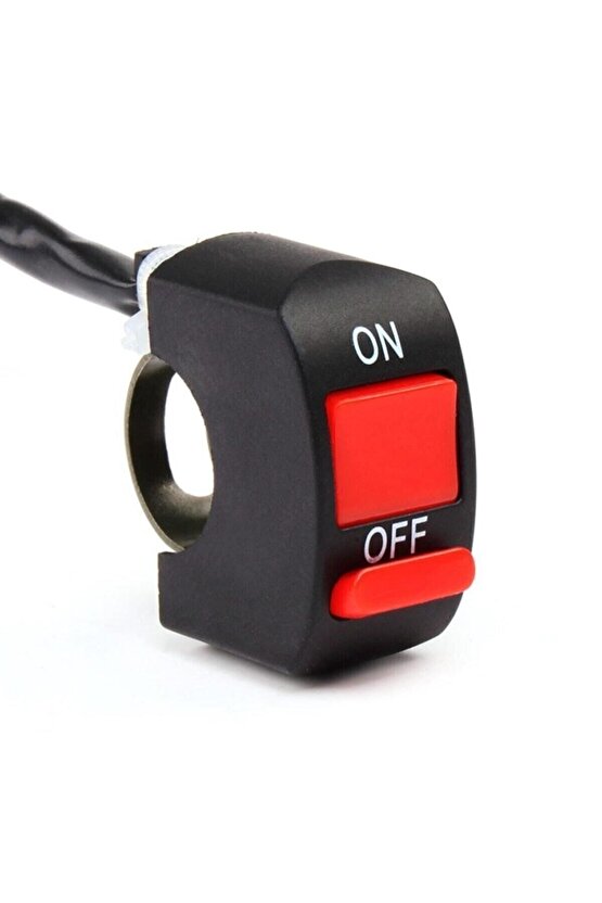 Motosiklet Sis Farı Aç Kapa Düğmesi  Butonu  Kırmızı