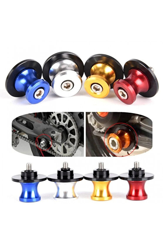 Motosiklet Sehpa Kaldırma Aparatı Takozu 6 Mm Nikel