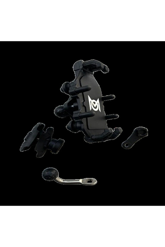 Motosiklet Ayna Bağlantılı Telefon Tutucu (Titreşim Modüllü) AB Kalite