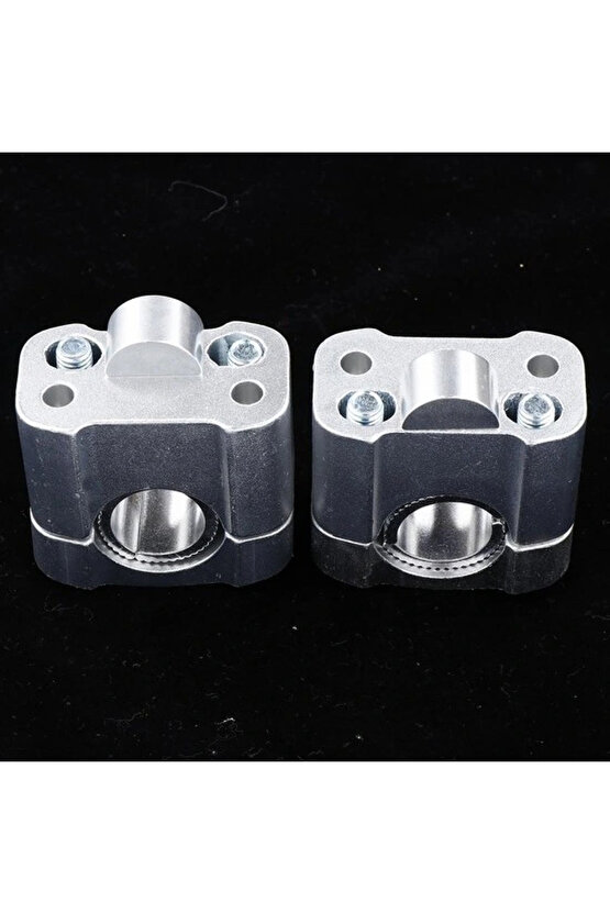 430 2 Parça Motosiklet Gidon Yükselticil 22 mm. 28 mm Nikel Takım