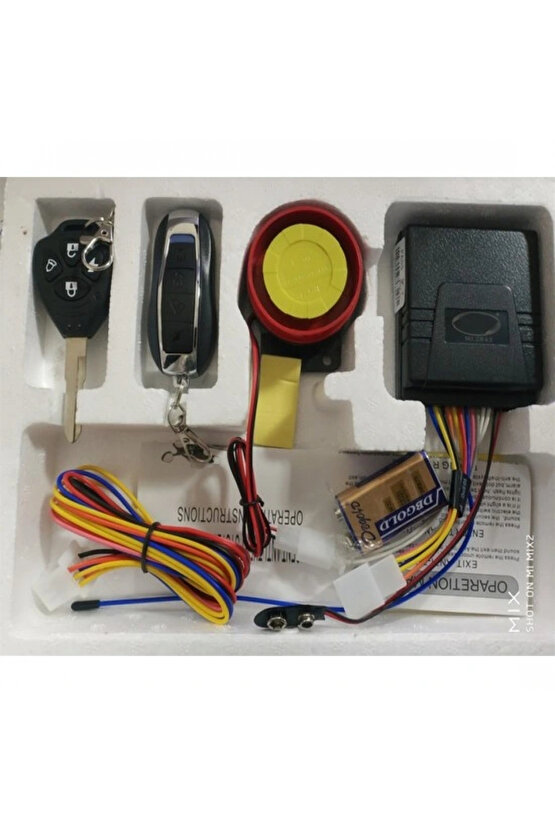Motorsiklet Alarm Seti 120db Uzaktan Çalıştırma Anti-hırsızlık