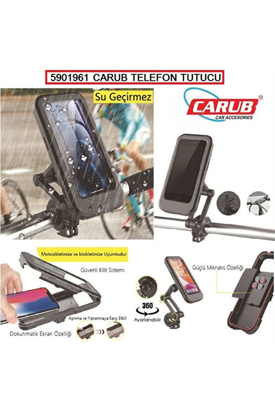 Portatif Universal Motosiklet Bisiklet Su Geçirmez Telefon Tutucu