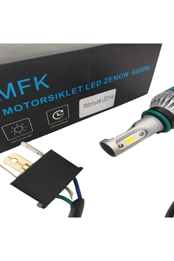 Motorsiklet M3 Uyumlu Üniversal Led Zenon 5000l Beyaz Işık