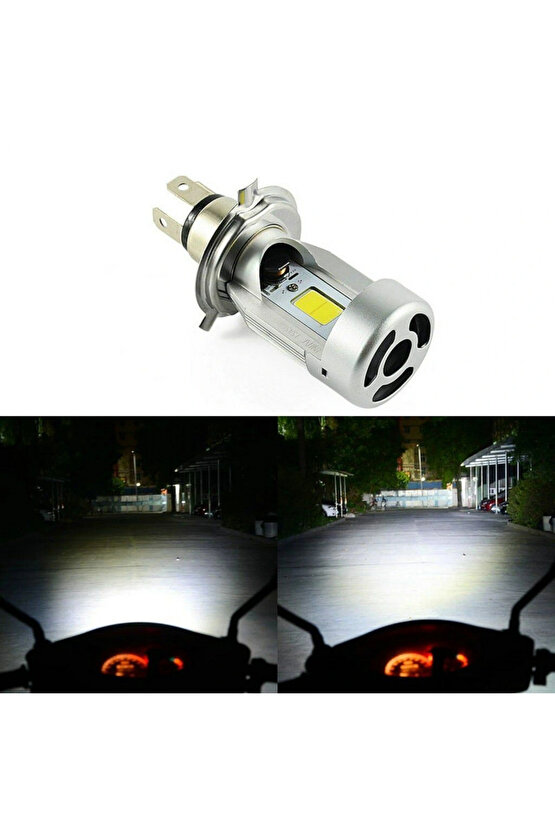 Motorsiklet 12v 3535w Led Zenon Ampul H-4 Beyaz Işık -1012