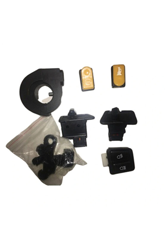 Cup 100 7li Küçük Düğme Seti Komple Korna+marş+far+sinyal+jikle