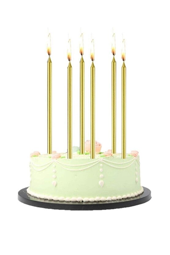 Uzun Gold Pasta Mumu 20 Cm 6lı Set