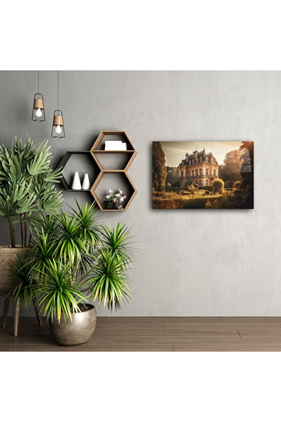 Fransız Tarzı Malikâne Cam Tablo