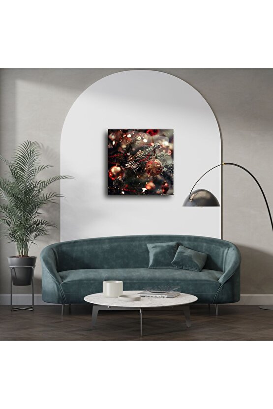 Parıltılı Yılbaşı Temalı Modern Duvar Dekoru