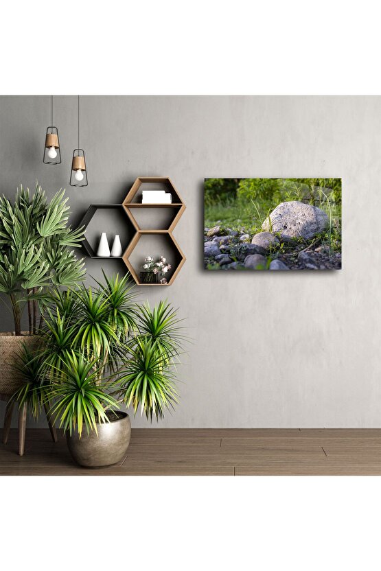 Doğal Taşlı Çakıl Duvar Sanatı Dijital İndirme