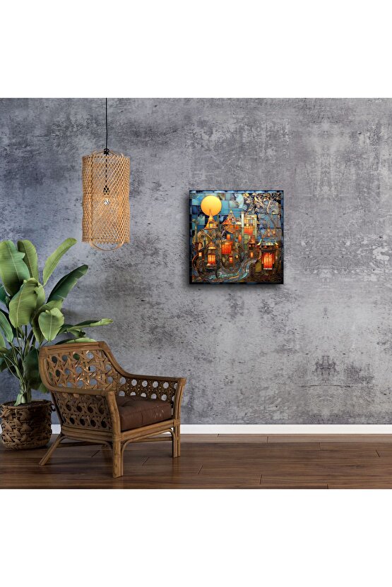 Renkli Vitray Sanat Eseri Tablo