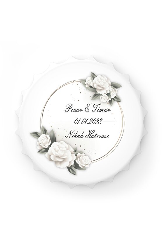 50 Adet Kapak Açacak Magnet Buzdolabı Süsü, Söz, Nişan, Kına, Nikah, Düğün Hatırası Promosyon 8