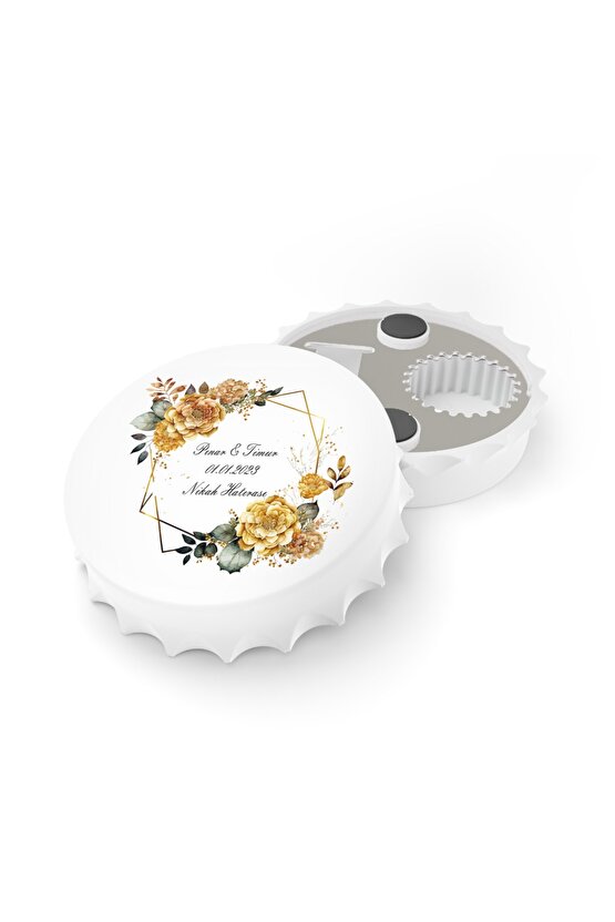 50 Adet Kapak Açacak Magnet Buzdolabı Süsü, Söz, Nişan, Kına, Nikah, Düğün Hatırası 1