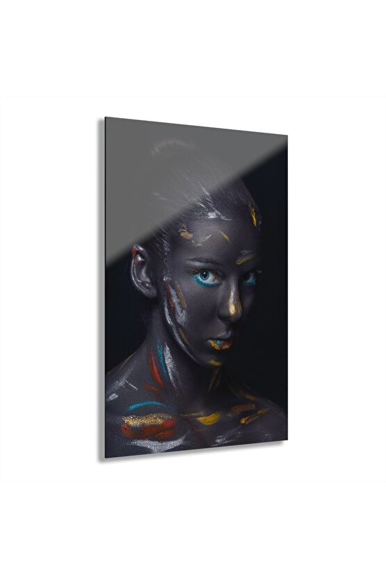 Kadın Model Cam Tablo Duvar Dekoru 11