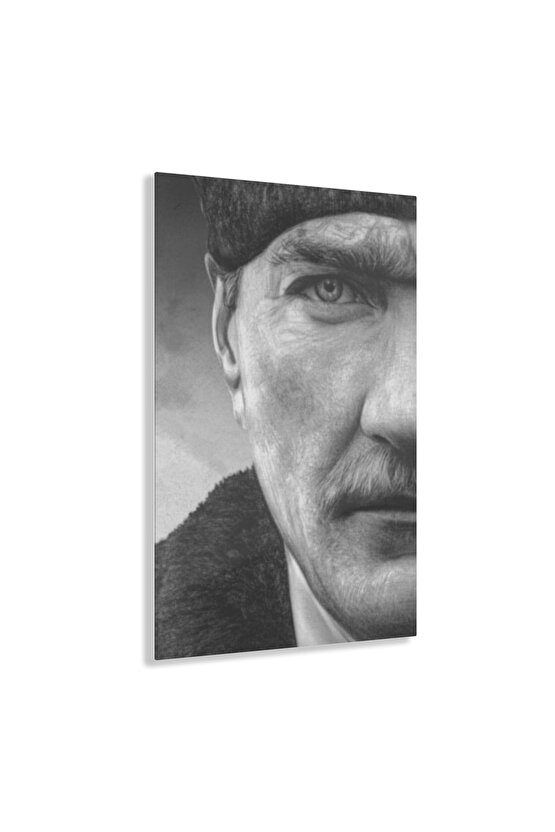 Atatürk Model 8 Cam Tablo Duvar Dekoru