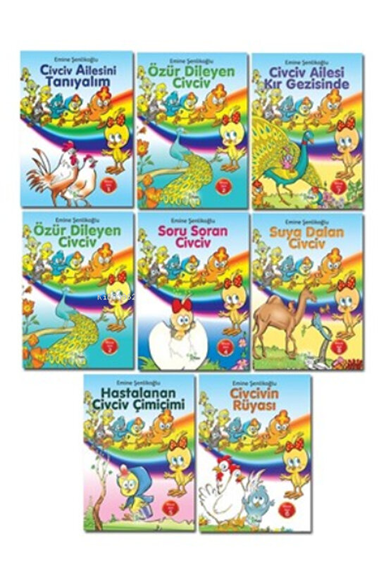 Civciv Ailesi (8 Kitap Takım)  Emine Şenlikoğlu  Fidan  9786052480250