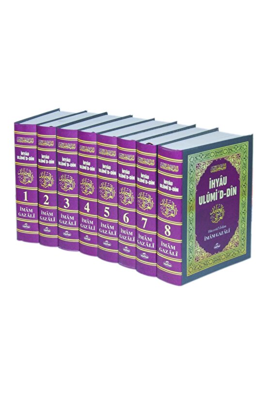 İhyau Ulumiddin Tahkikli Ve Tahriçli Tercüme (SEMPATİK BOY, 8 CİLT, KUTULU)