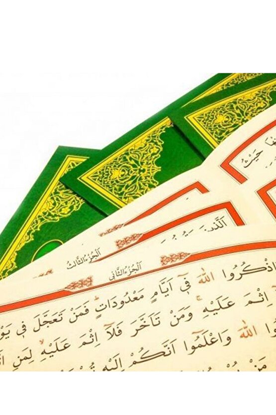 30 Cüz Kuranı Kerim Cami Boy Yeşil