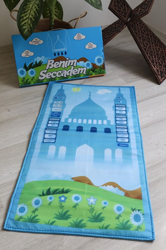 Oğlumun Sesli Benim Seccadesi S1015 Mavi