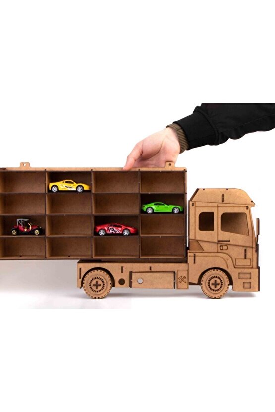 Tır Araç Rafı  Doğal Ahşap Boyanabilir