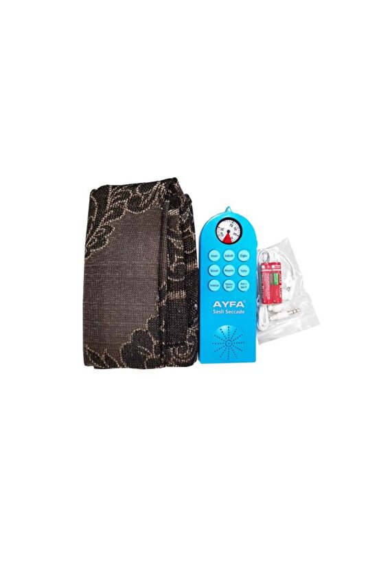 Namaz Kıldıran Sesli Seccade Yasin-i Şerifli-kulaklıklı-pusulalı Mavi - Ayfa505m