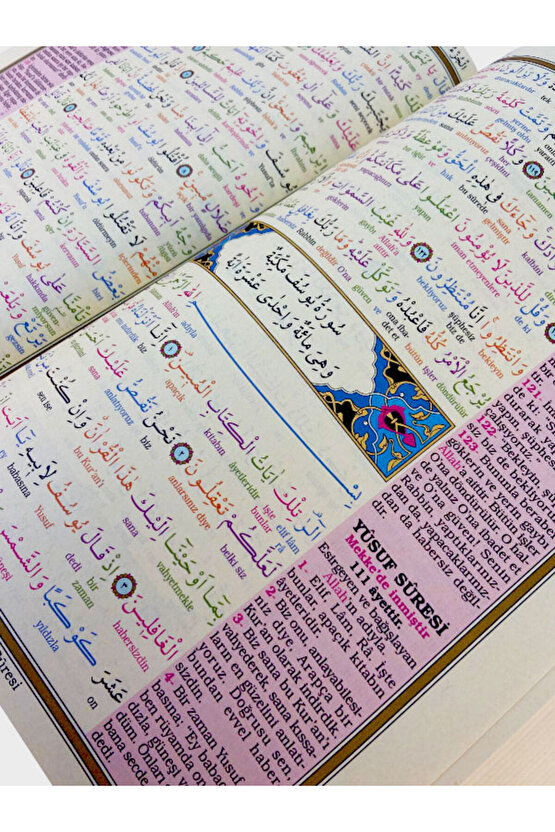 Kuranı Kerim Bilgisayar Hatlı Renkli Kelime Meali Yeşil Renk Cami Boy -