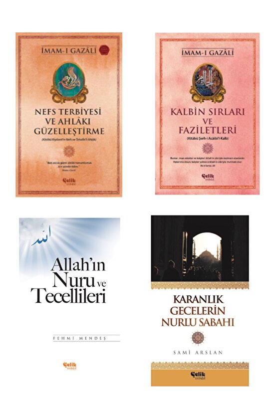 Nefs Terbiyesi-kalbin Sırları-allahın Nuru Ve Tecellileri-karanlık Gecelerin Nurlu Sabahı 4lü Set