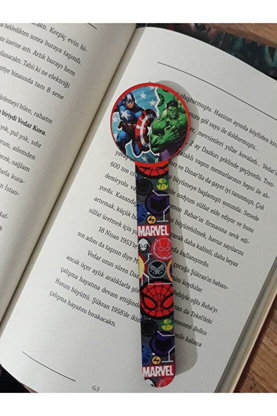 Marvel Ahşap Kitap Ayracı