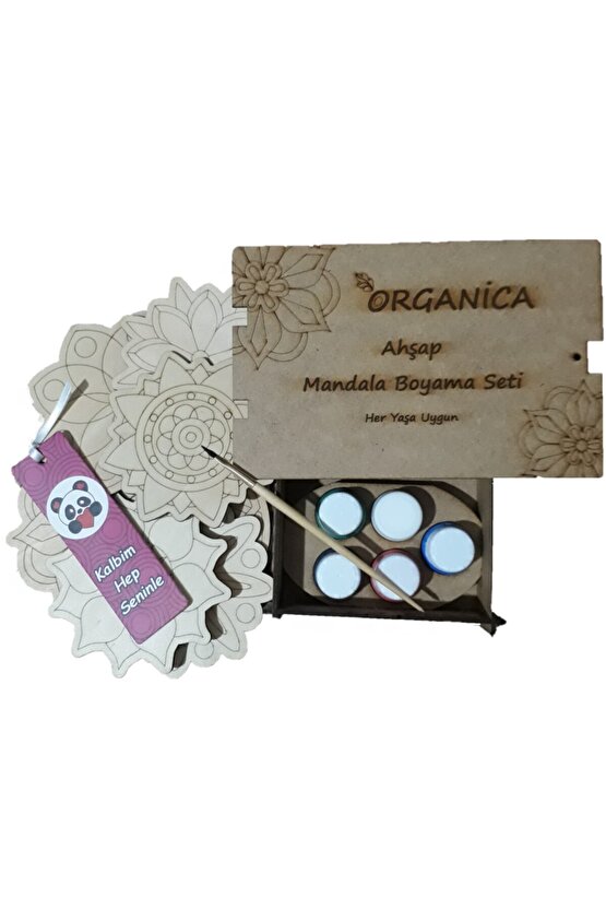 Mandala Ahşap Boyama Seti