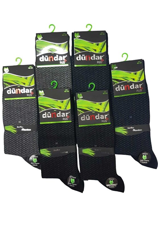 Çapa Collectıon Plus Bambu Desenli Erkek Soket Çorap 6 Lı