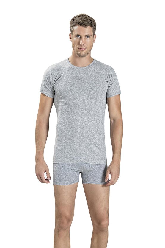 Erkek Sıfır Yaka Kısa Kol Atlet Fanila 111 - 9 Adet