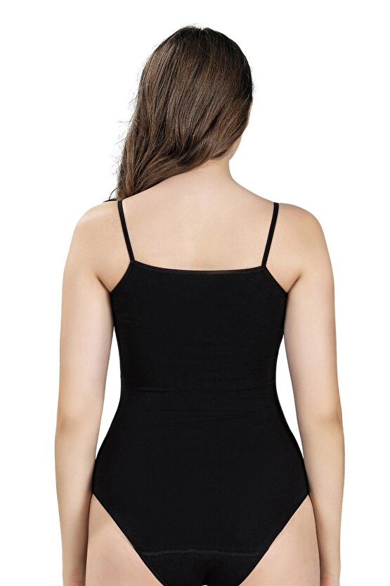 Kadın Ip Askılı Kancalı Likralı Body 502 - 9 Adet