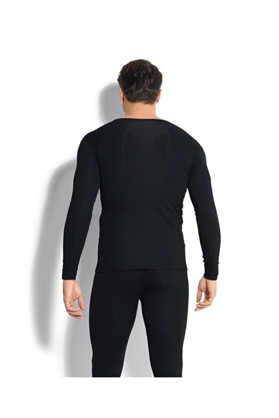 160 ERKEK TERMAL İÇLİK ÜST UZUN KOL BİSİKLET YAKA TEKLİ