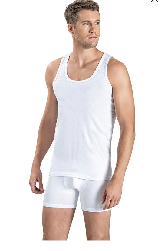 101 Erkek Penye Geniş Askılı Atlet Tekli